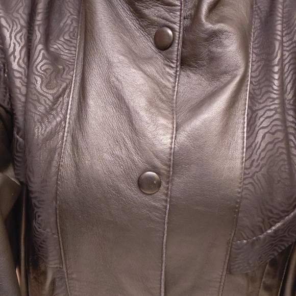 Vintage 80's Black Leather Jacket - Picture 9 of 9